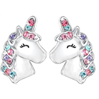 DiRikiss Unicorn Earrings for Girls Hypoallergenic Earrings Birthday Christmas Back to School Jewelry Gift for Girls